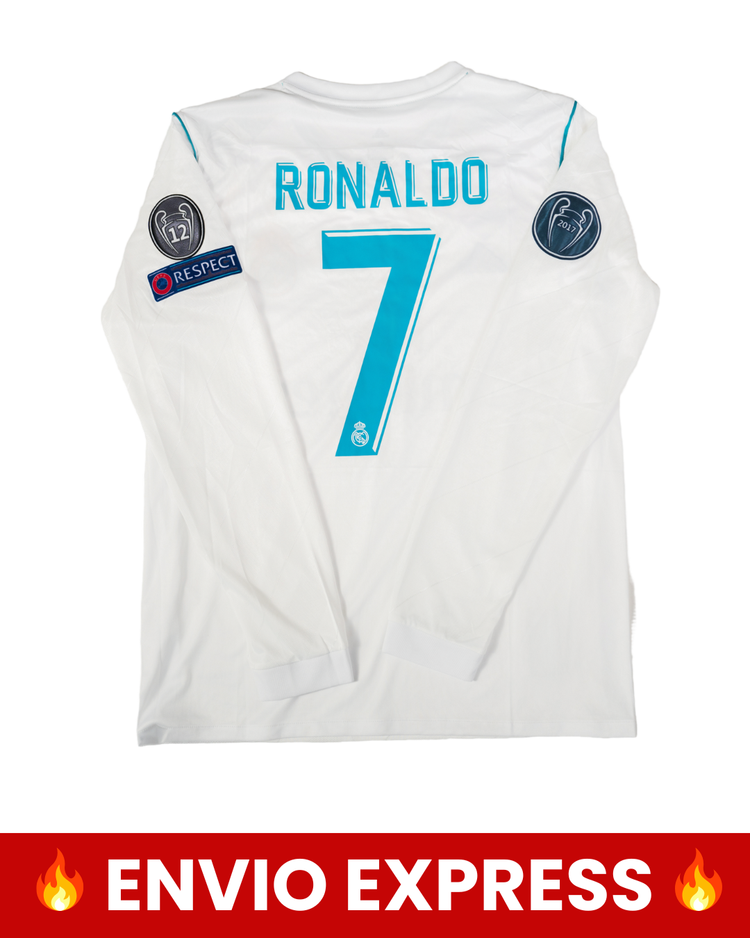 Real Madrid RONALDO 17/18 Local Manga Larga
